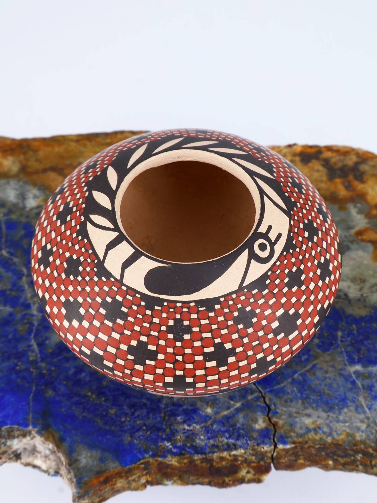 Mata Ortiz Hand Coiled Miniature Pottery Bowl S910 - PuebloDirect.com