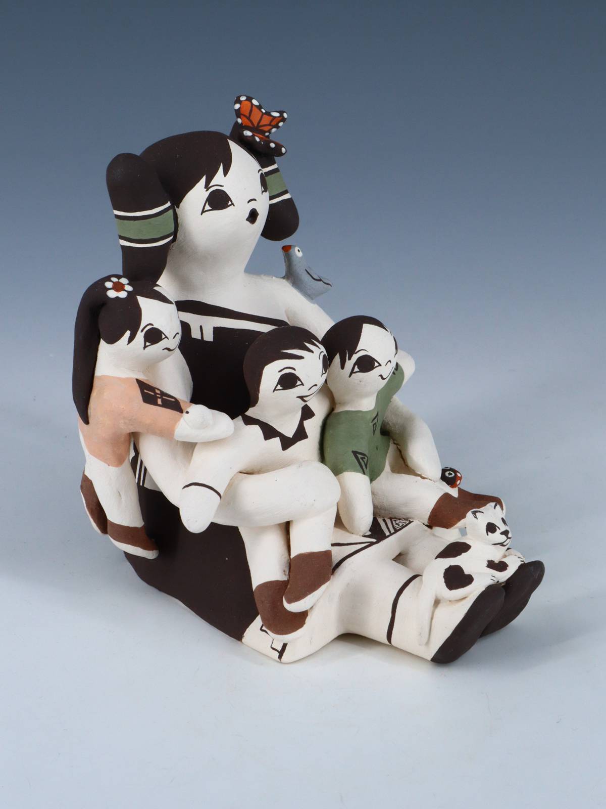 Acoma Pueblo Hand Made Pottery Storyteller Doll - PuebloDirect.com