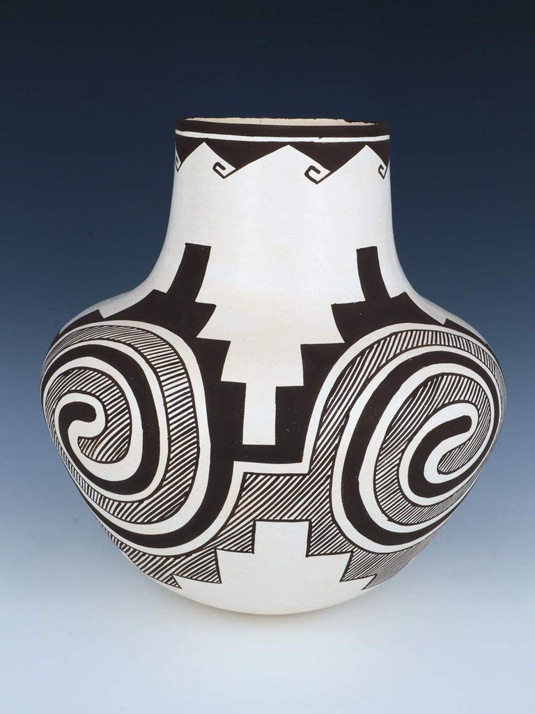 Laguna Acoma Pueblo Hand Coiled Pottery Olla - PuebloDirect.com