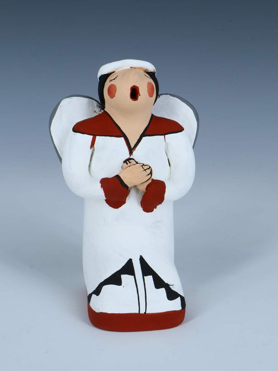 Jemez Pueblo Pottery Angel Storyteller Figure