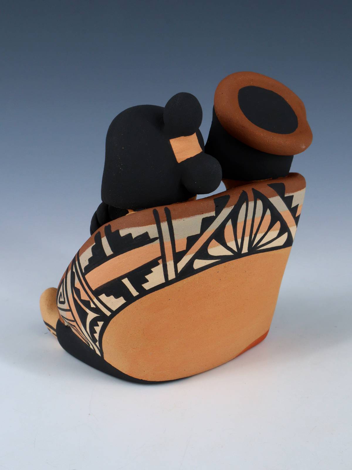 Jemez Pueblo Pottery Famille de cinq bébés conteurs