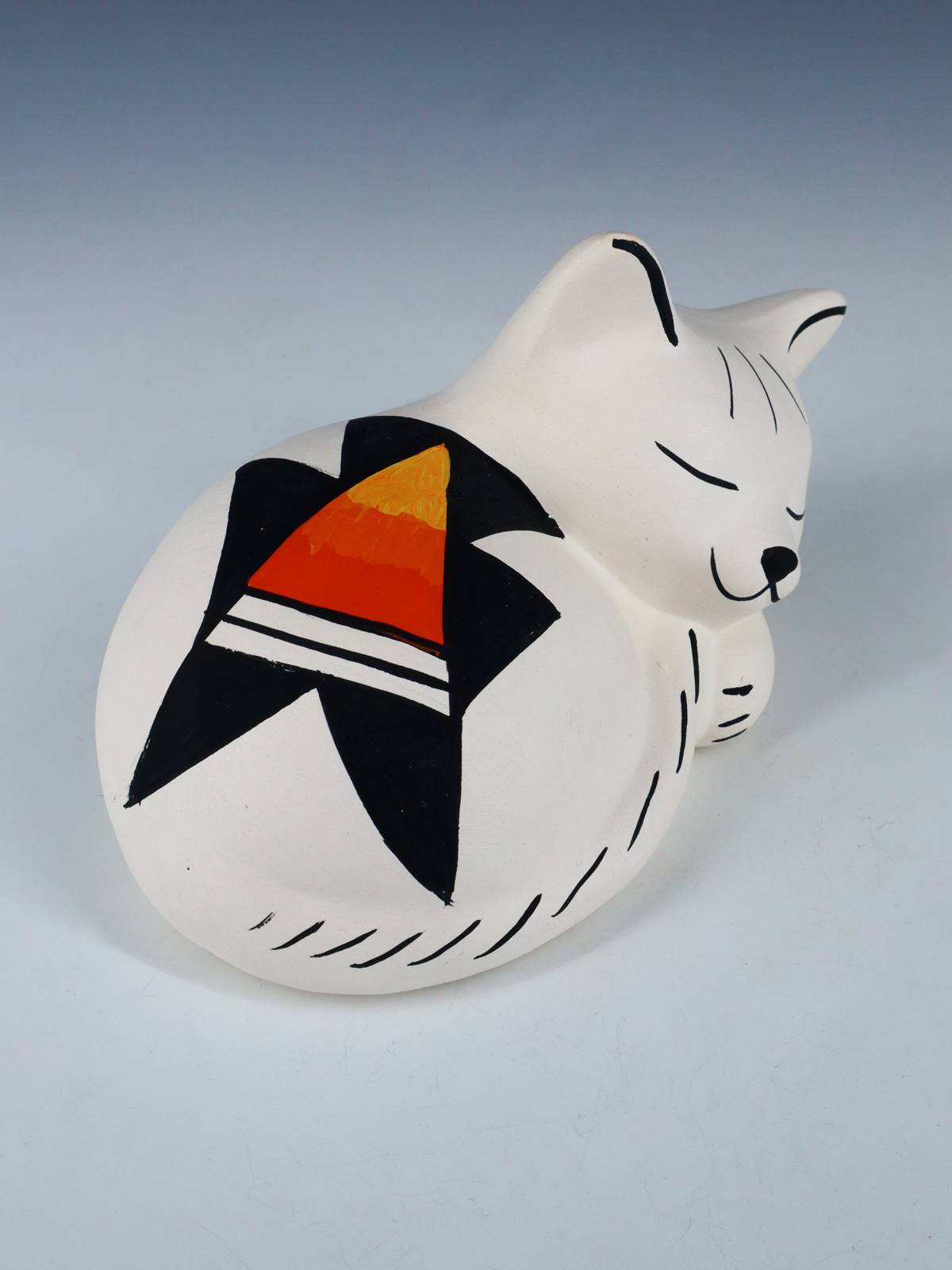 Acoma Pueblo Pottery Cat Figurine
