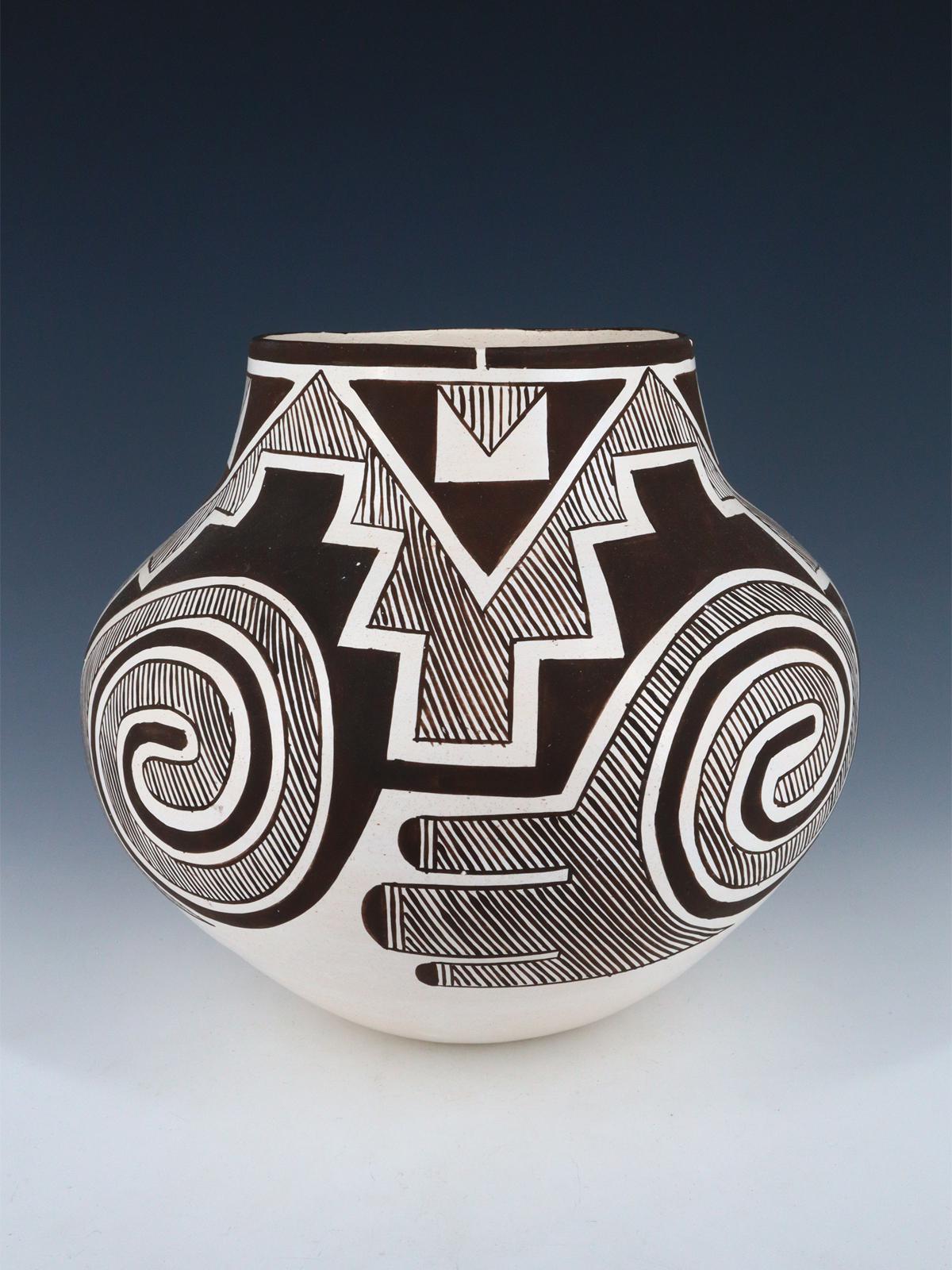 Laguna Pueblo Hand Coiled Pottery Olla - PuebloDirect.com