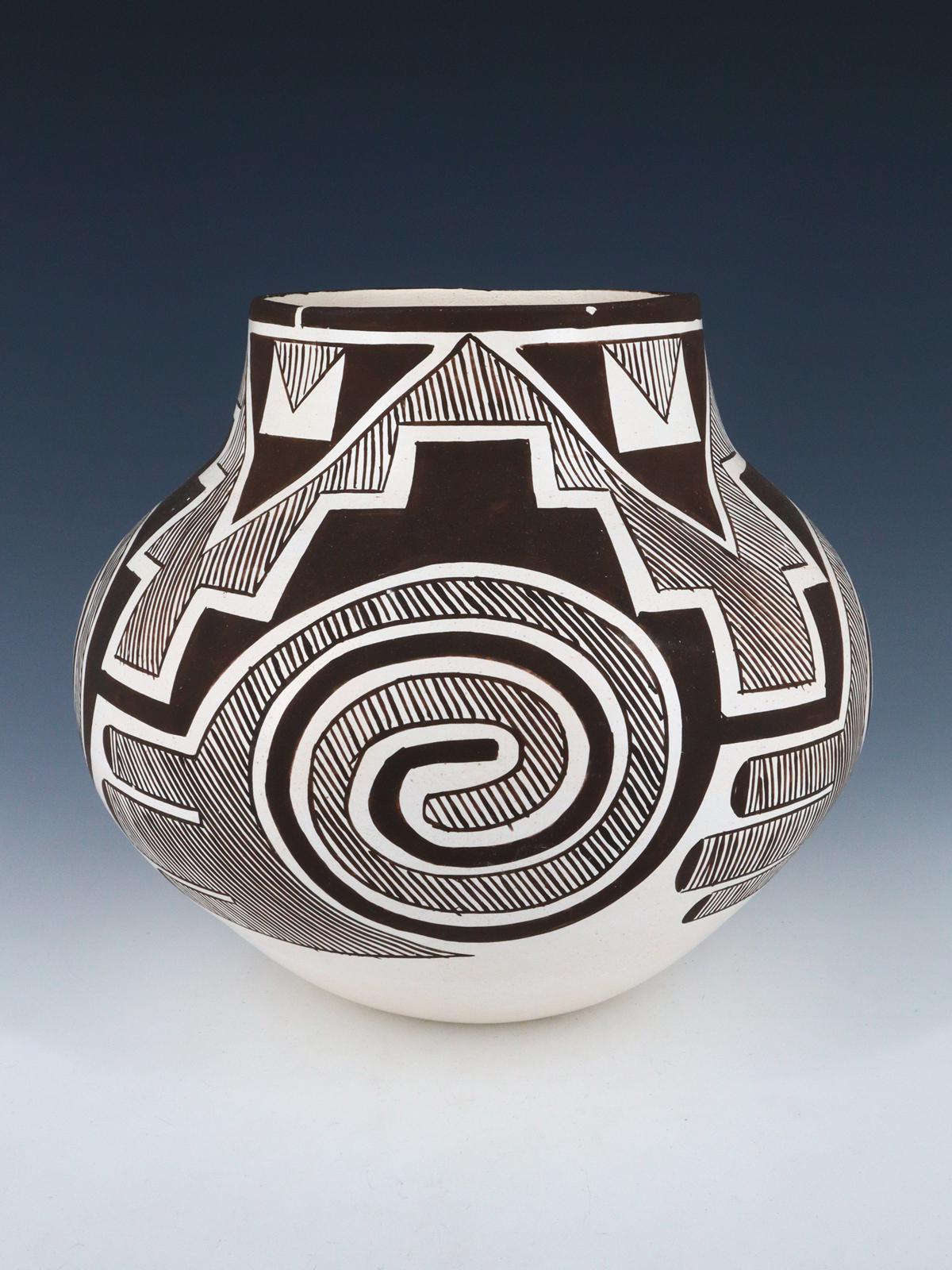 Laguna Pueblo Hand Coiled Pottery Olla - PuebloDirect.com