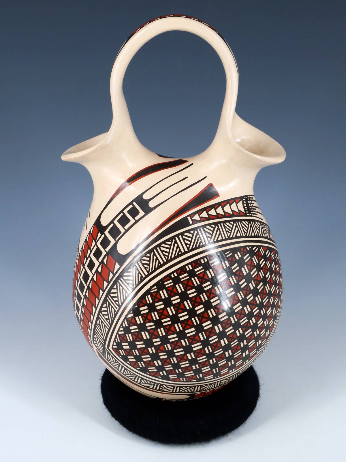 Vase de mariage en poterie Paquime enroulé à la main Mata Ortiz