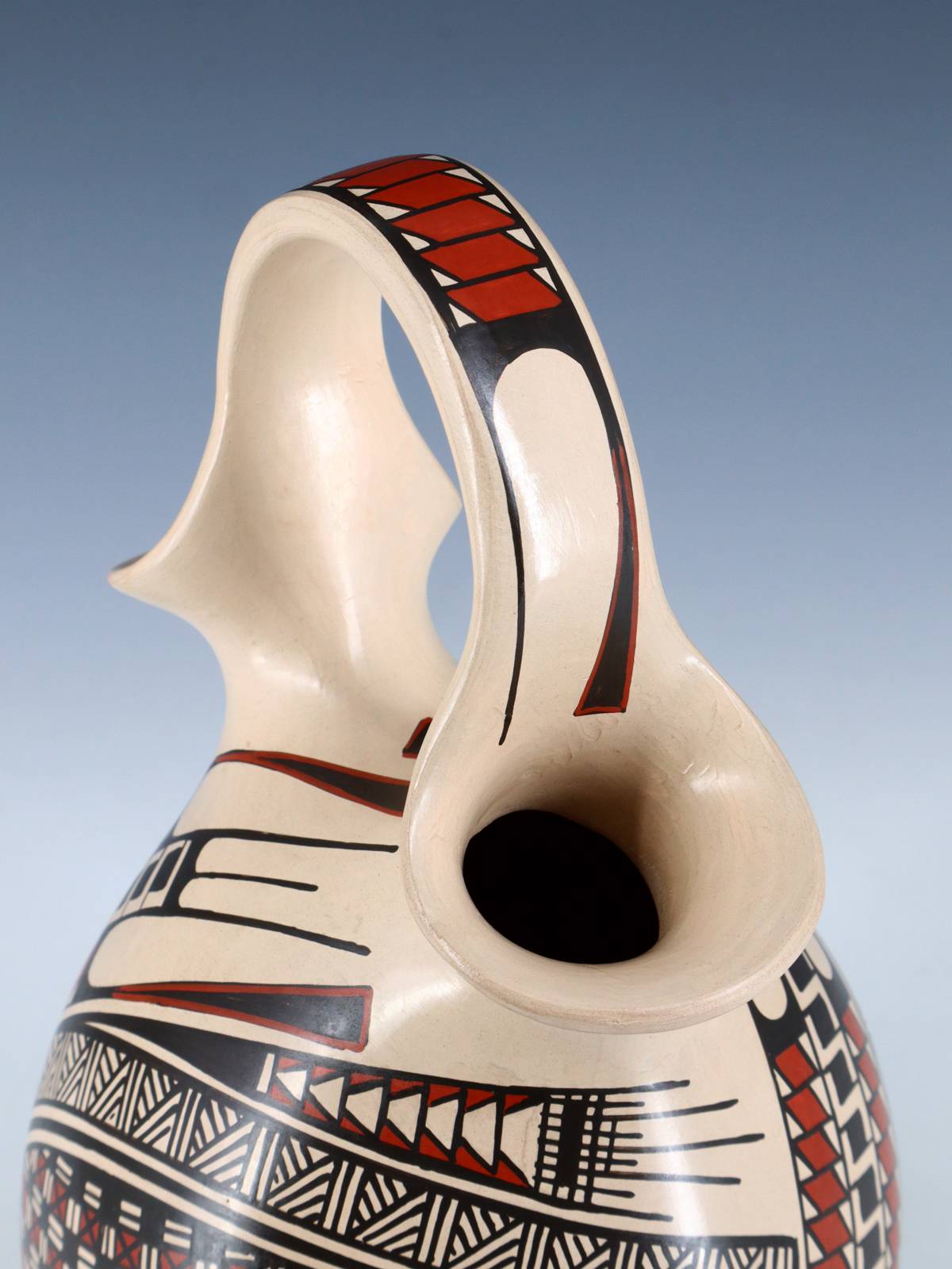 Vase de mariage en poterie Paquime enroulé à la main Mata Ortiz