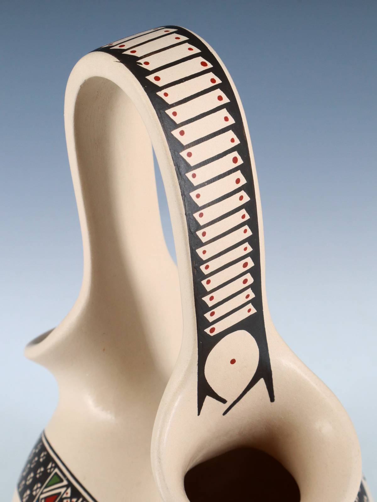 Mata Ortiz Hand Coiled Butterfly Wedding Vase