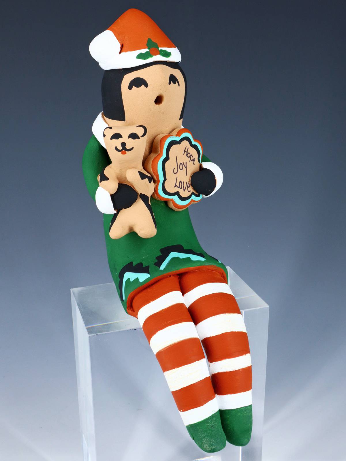 Jemez Pueblo Pottery Elf Storyteller Figurine