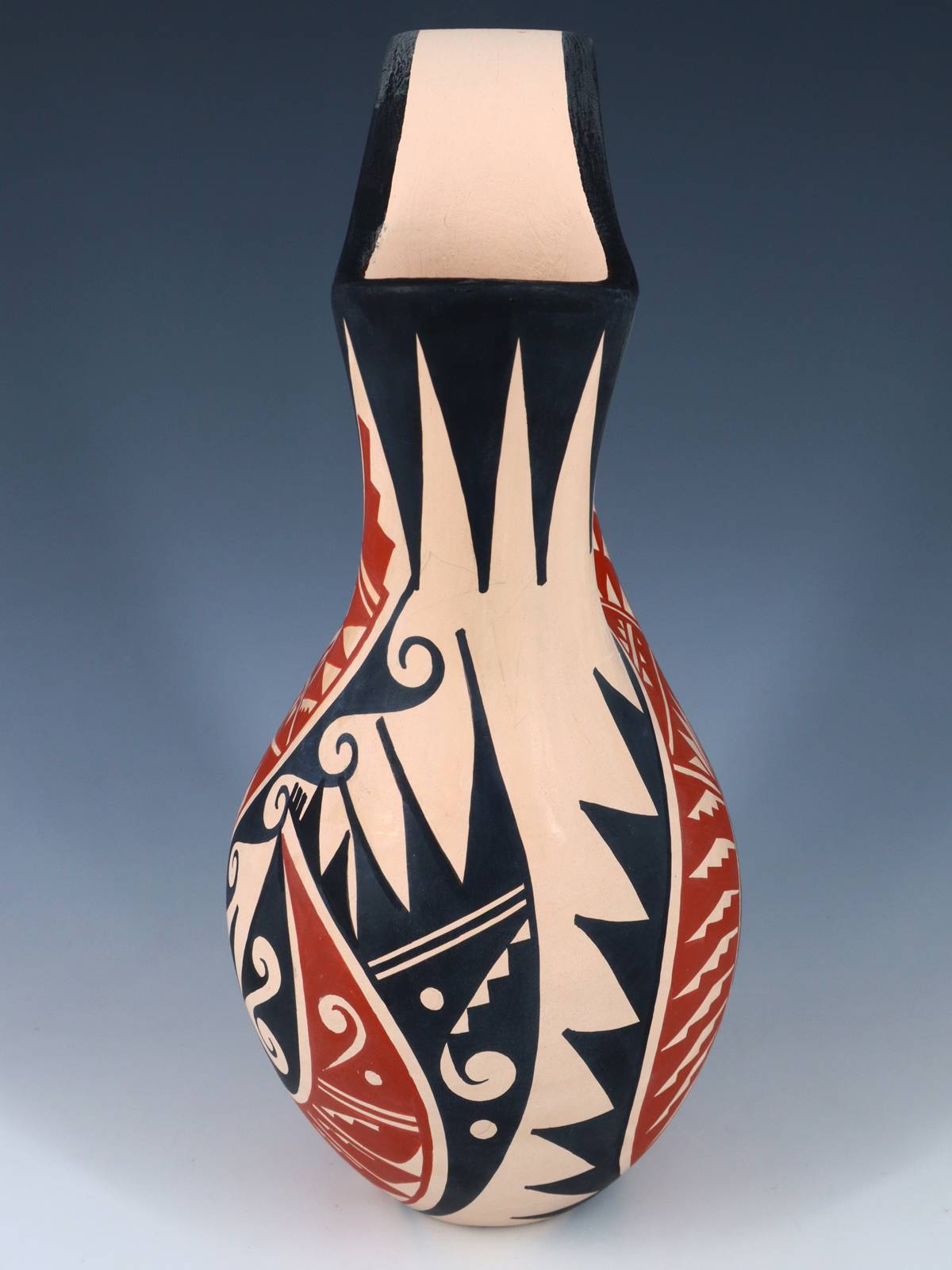 Jemez Pueblo Hand Coiled Pottery Wedding Vase