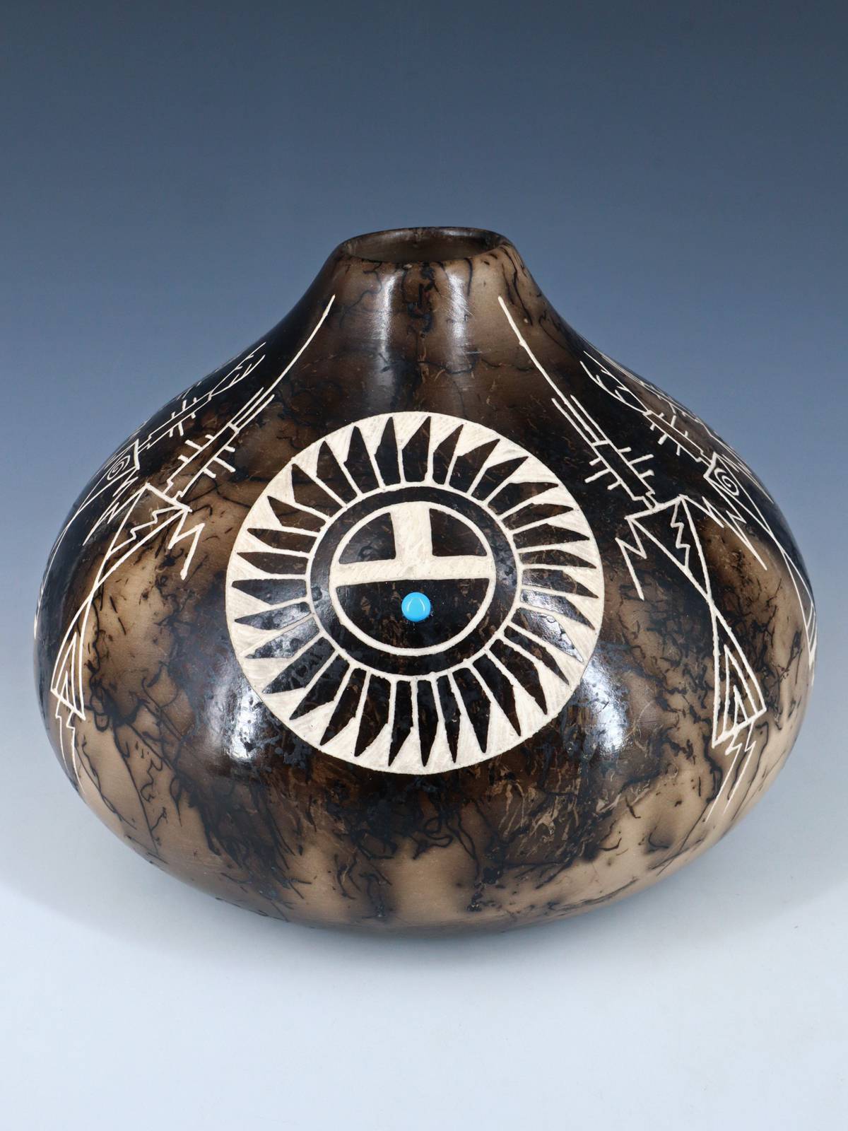 Acoma Pueblo Etched Horsehair Pottery