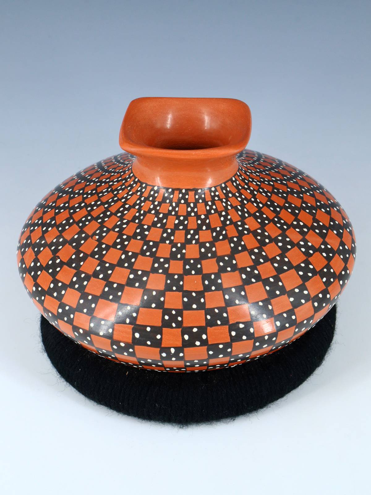 Mata Ortiz Hand Coiled Red Pottery Vase - PuebloDirect.com