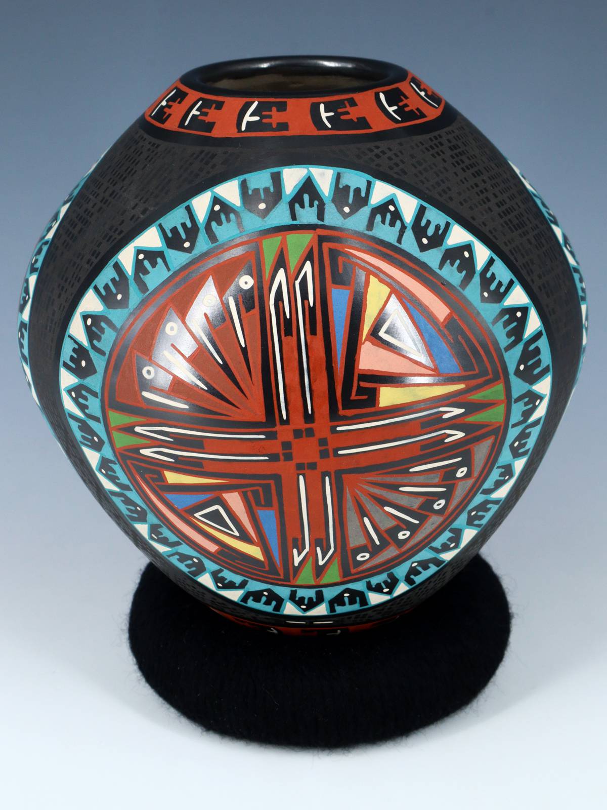 Mata Ortiz Hand Coiled and Painted Pottery