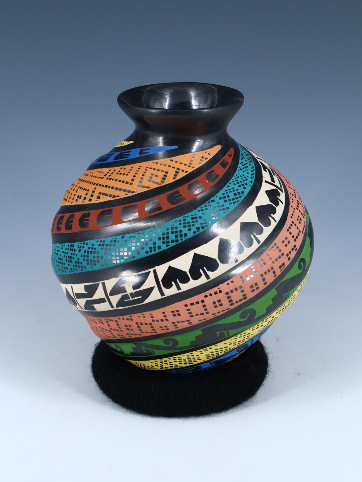 Mata Ortiz Hand Coiled and Painted Pottery