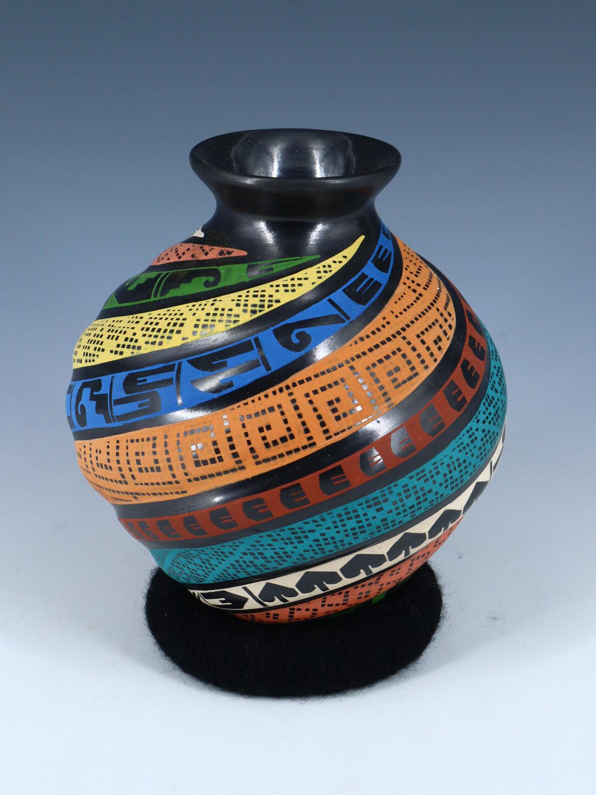 Mata Ortiz Hand Coiled and Painted Pottery