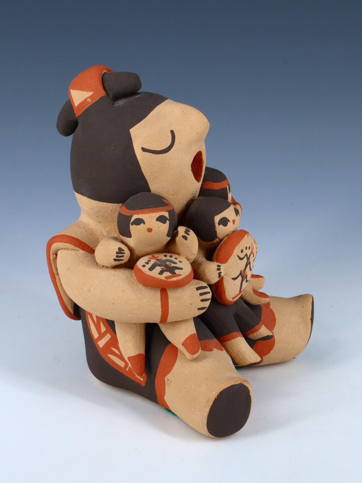 Jemez Pueblo Pottery 3 Baby Storyteller Doll - PuebloDirect.com
