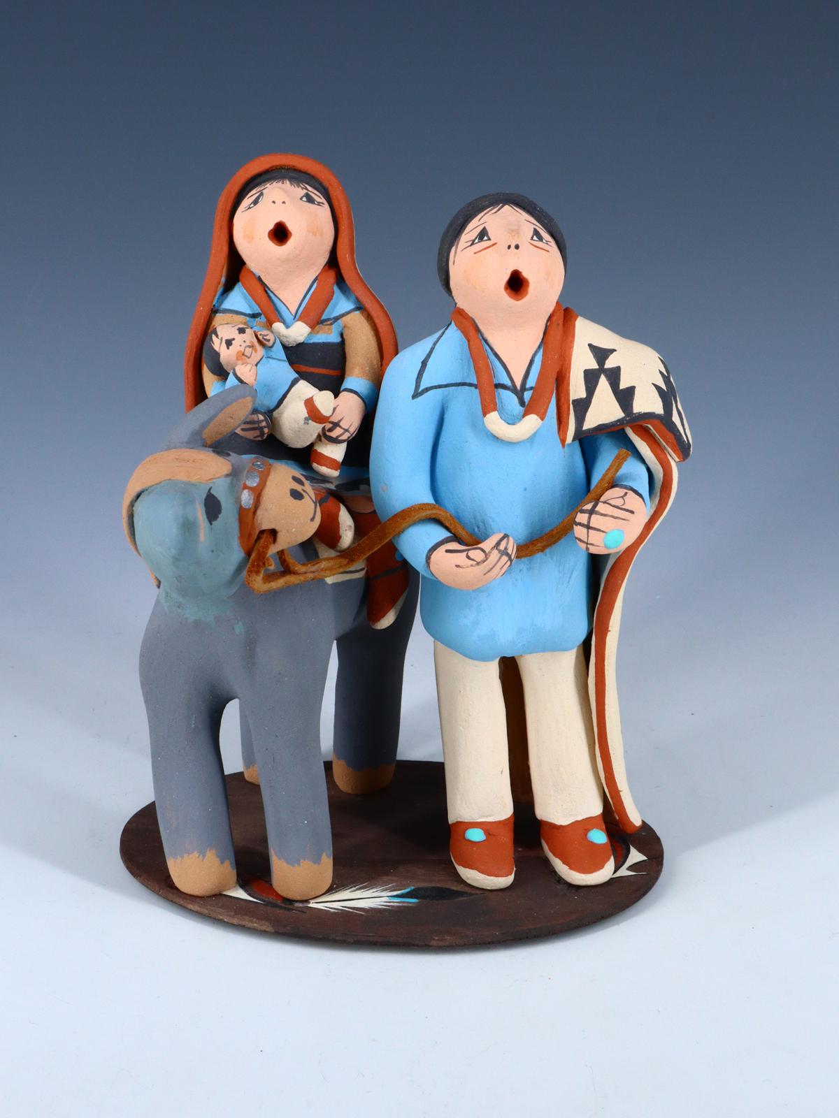 Vuelo del narrador de cerámica del pueblo Jemez a Egipto