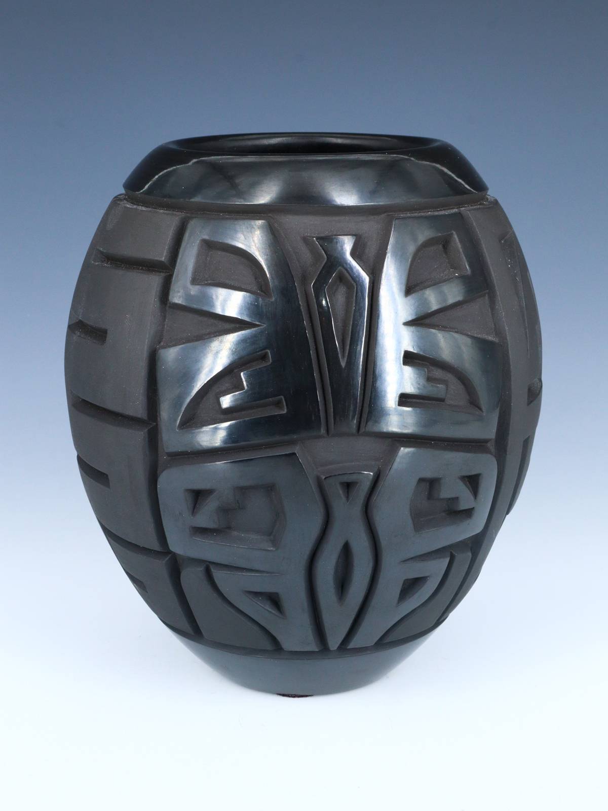 Vintage Santa Clara Pueblo Hand Coiled Pottery - PuebloDirect.com