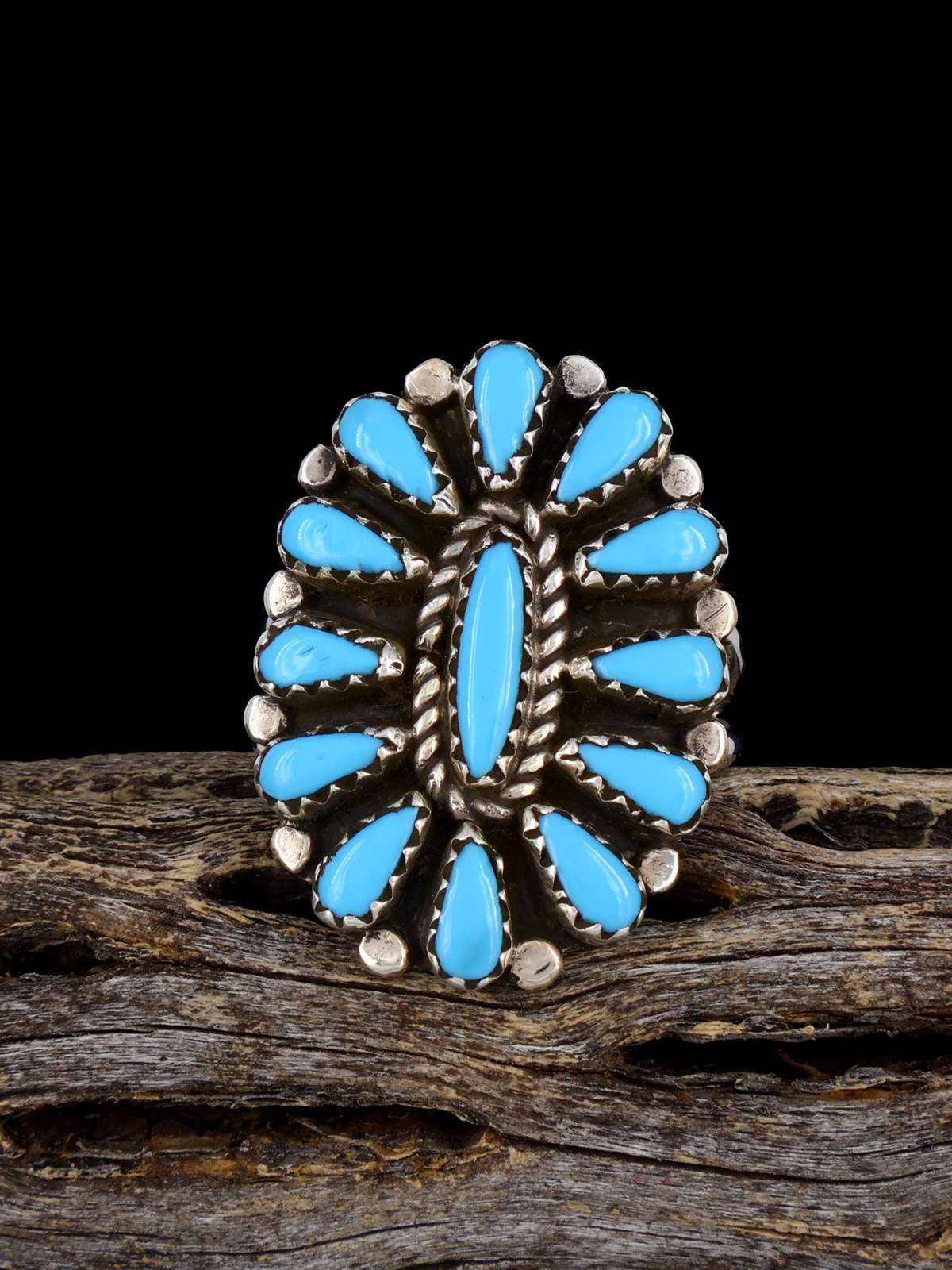 Bague corail Zuni, taille 8