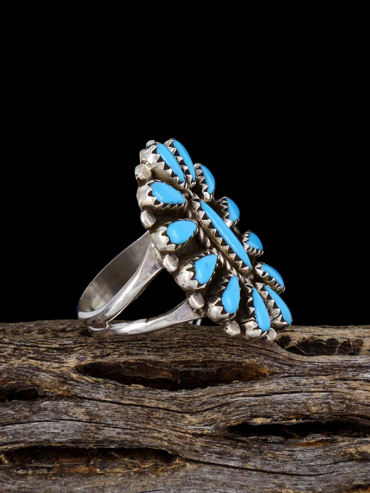 Bague corail Zuni, taille 8