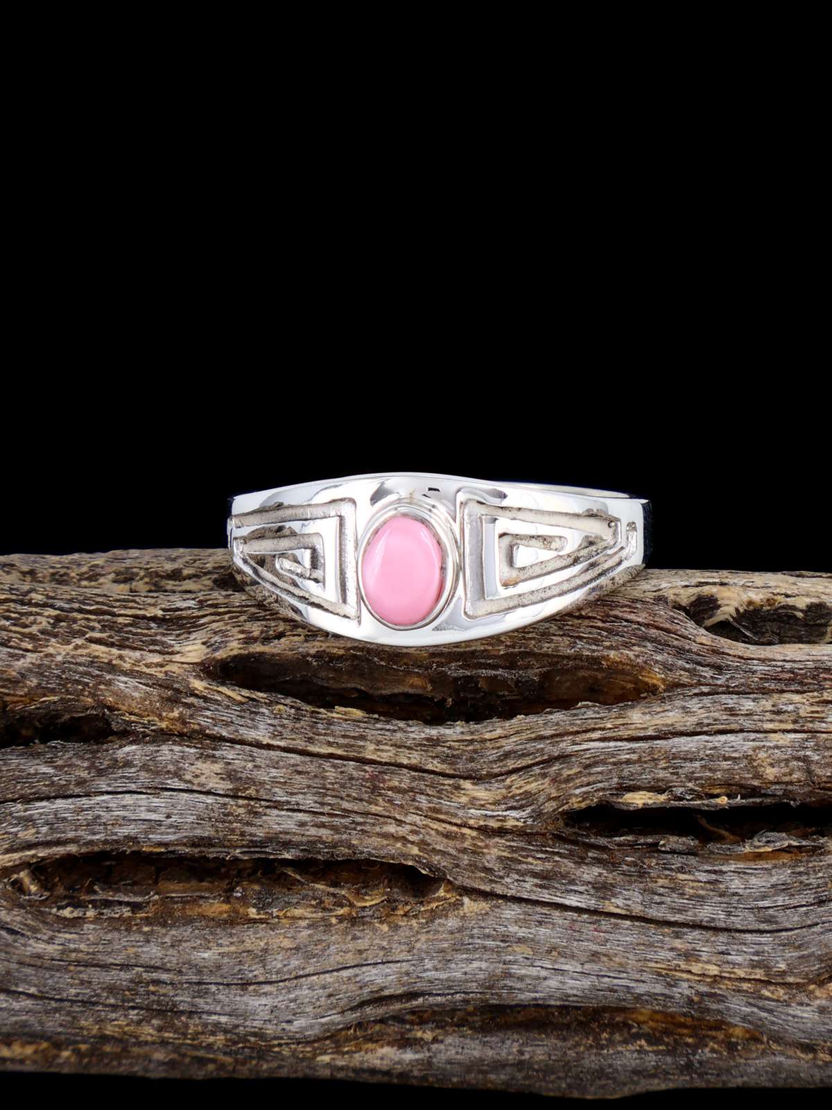 Navajo Pink Conch Ring, Multiple Sizes
