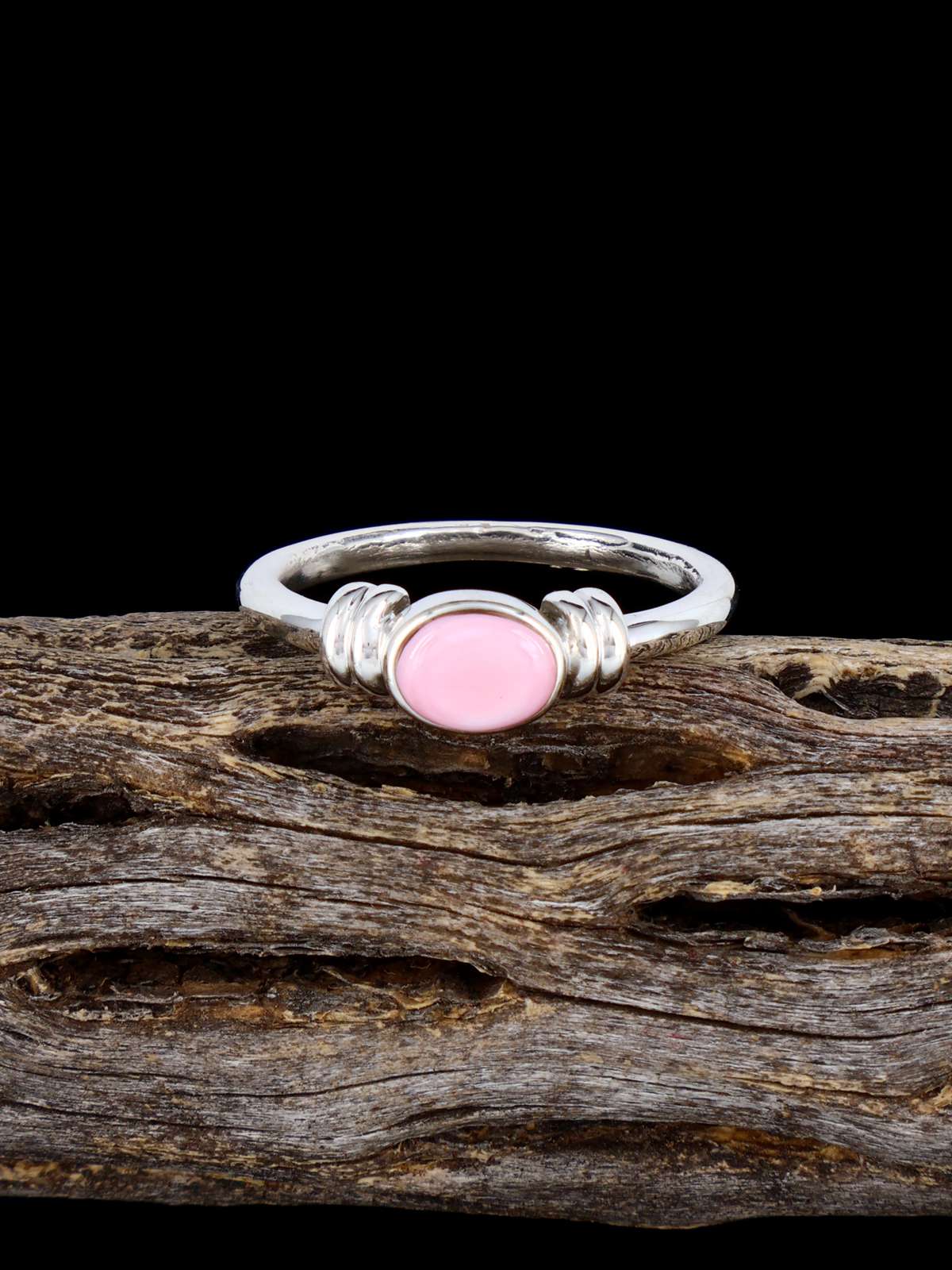Navajo Pink Conch Ring, Multiple Sizes
