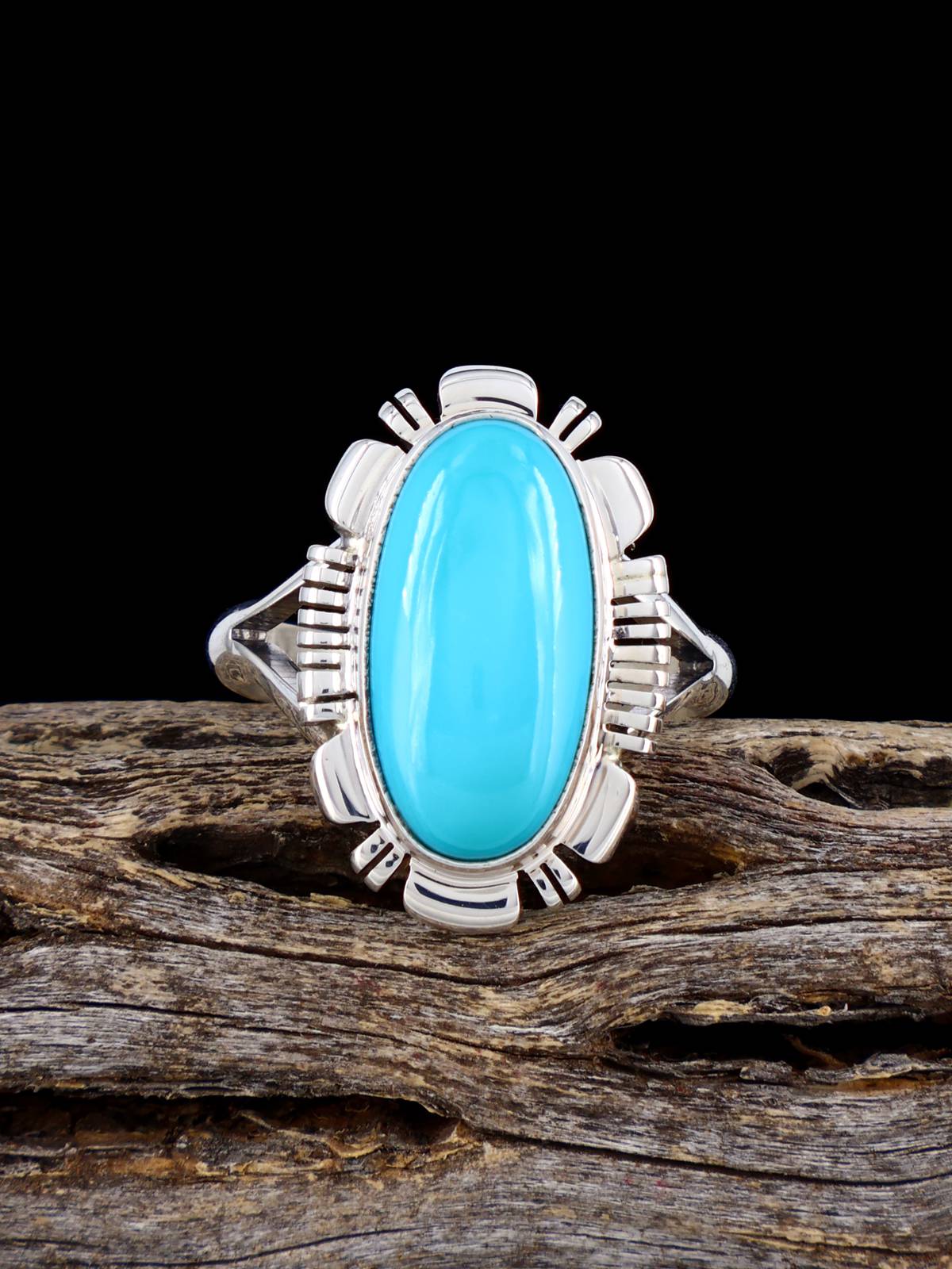 Native American Turquoise Ring, Size 7 - PuebloDirect.com
