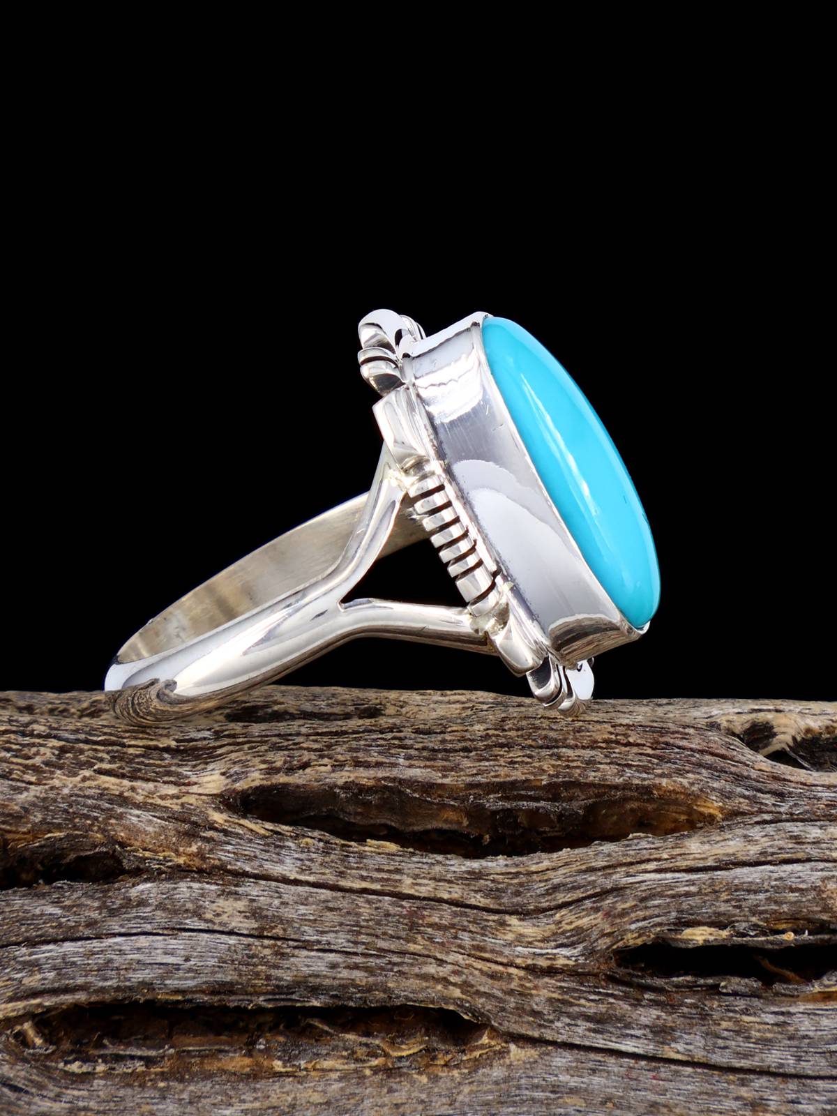 Native American Turquoise Ring, Size 7 - PuebloDirect.com