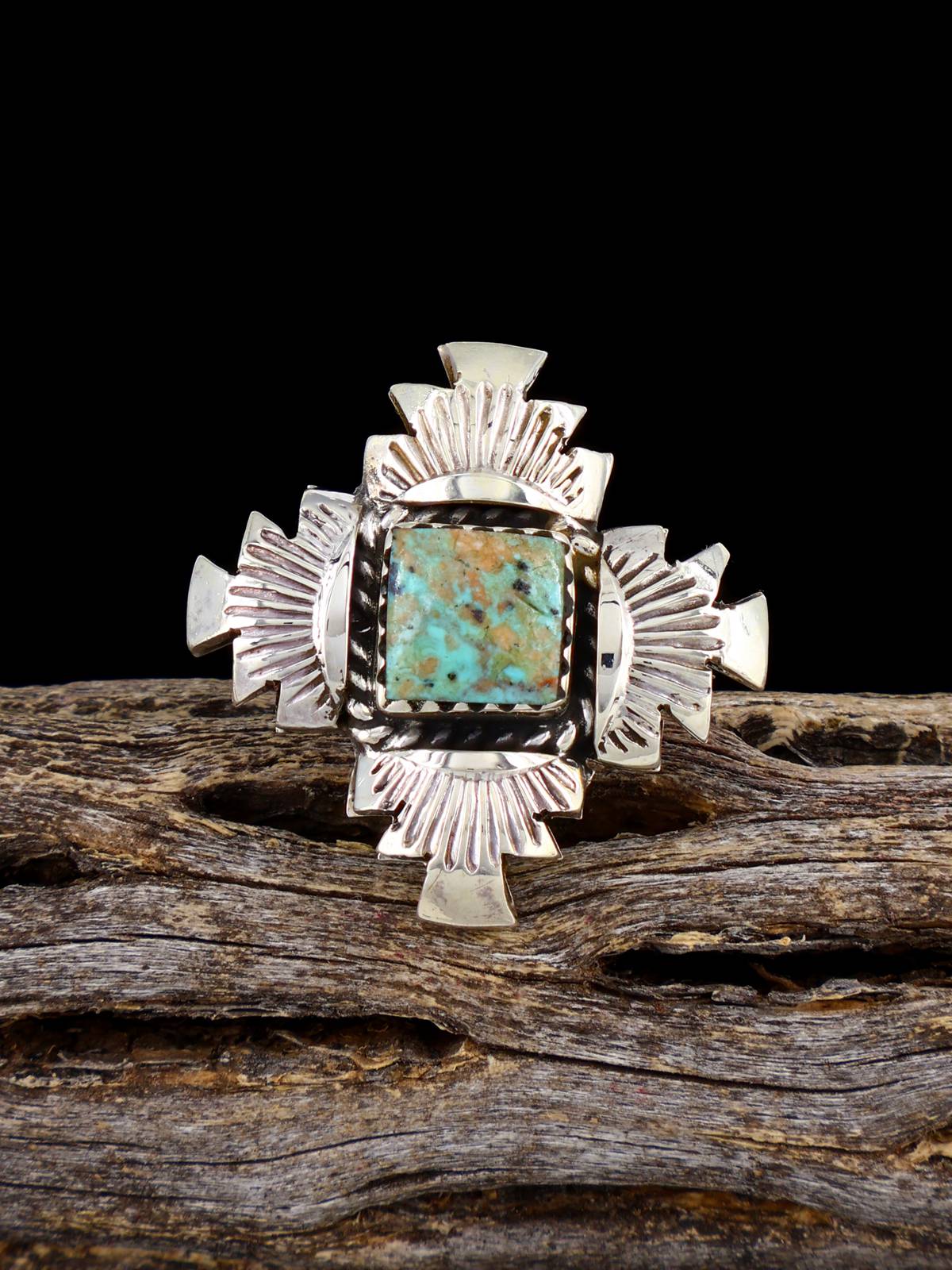 Native American Turquoise Ring, Size 6 - PuebloDirect.com