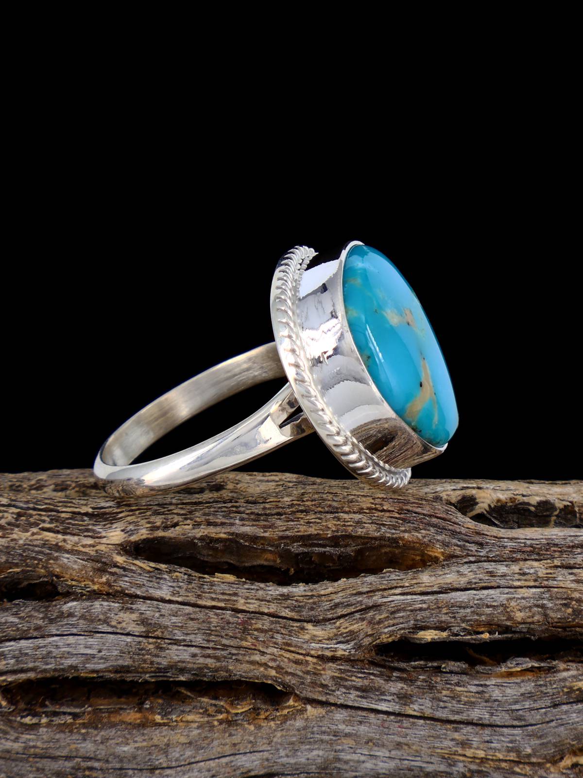 Native American-Made Armenian Turquoise Ring, Size 6 3/4 - PuebloDirect.com