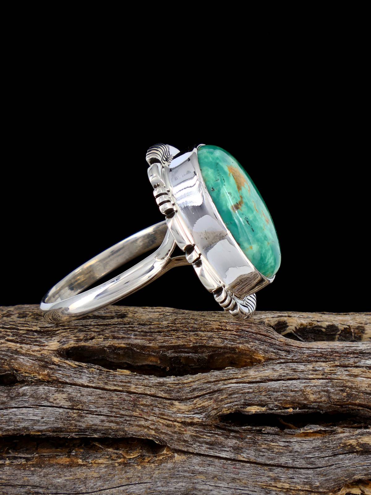 Native American-Made Armenian Turquoise Ring, Size 8 - PuebloDirect.com