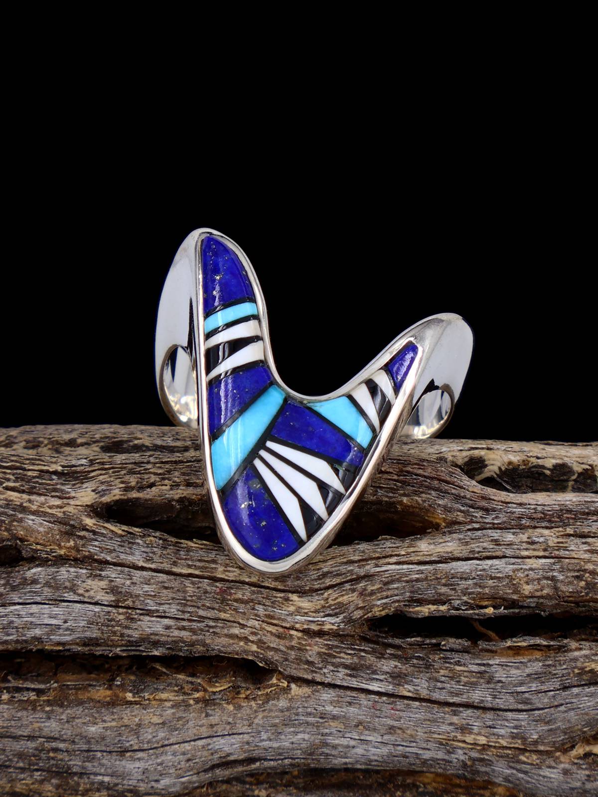 Multistone Inlay Ring Size 9 - PuebloDirect.com