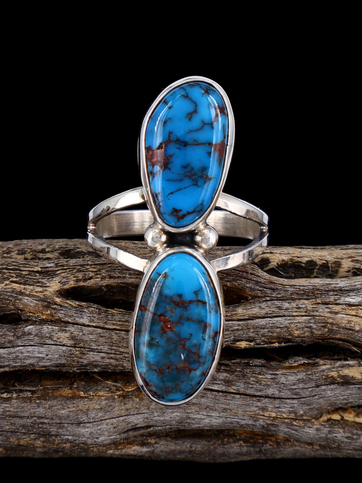 Native American Egyptian Prince Turquoise Ring, Size 10 - PuebloDirect.com