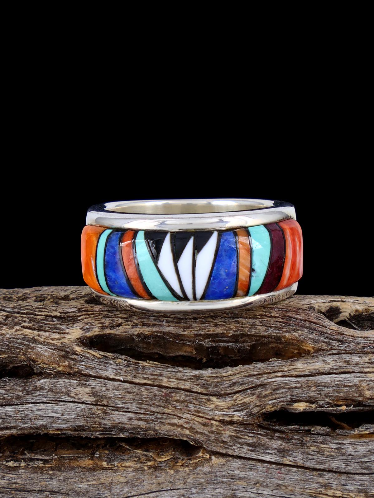 Multistone Inlay Ring Size 6 3/4