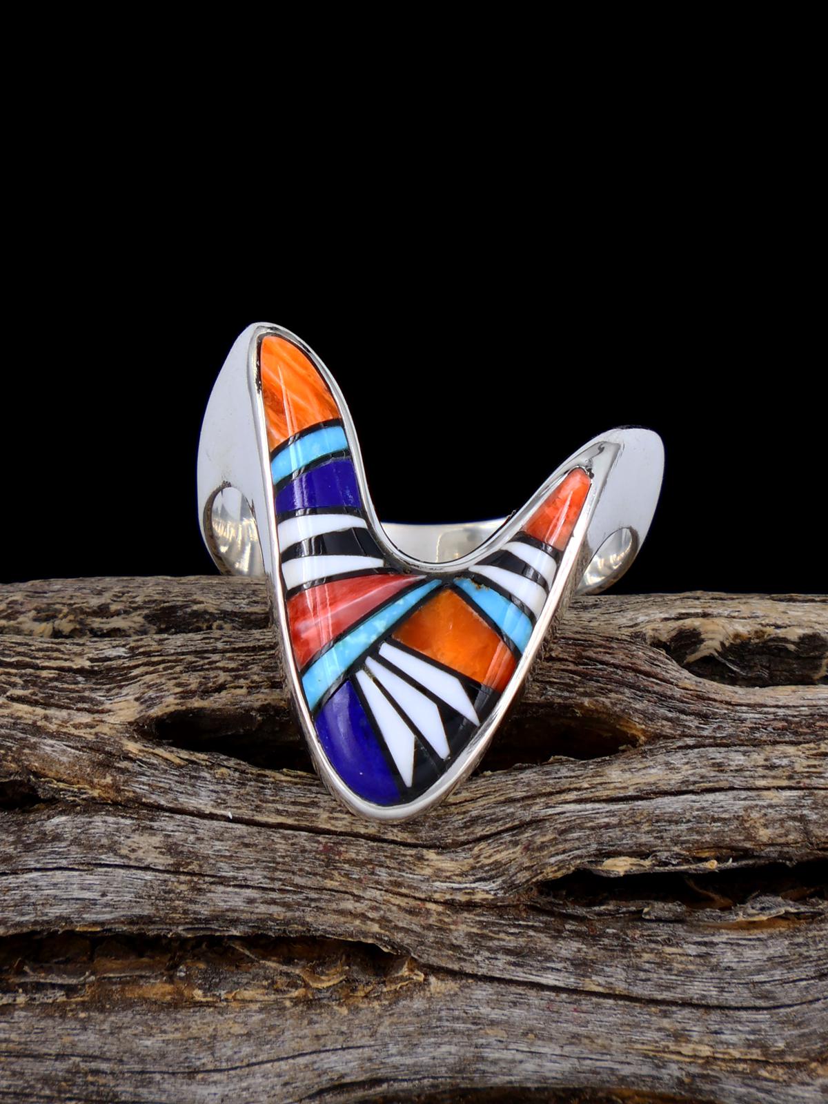 Navajo Multistone Inlay Ring Size 9