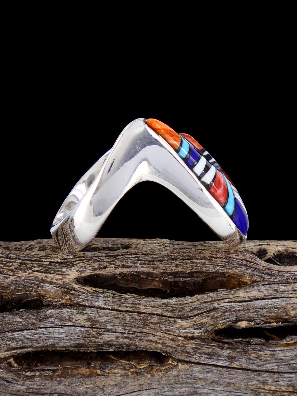 Navajo Multistone Inlay Ring Size 9