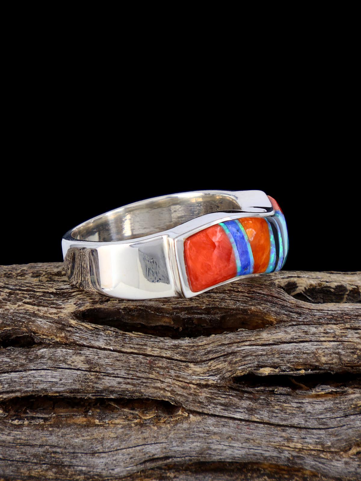 Multistone Inlay Ring Size 9 3/4