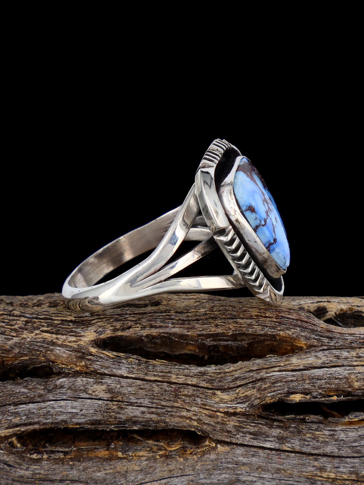 Anillo Golden Hill con turquesa, talla 6 1/2