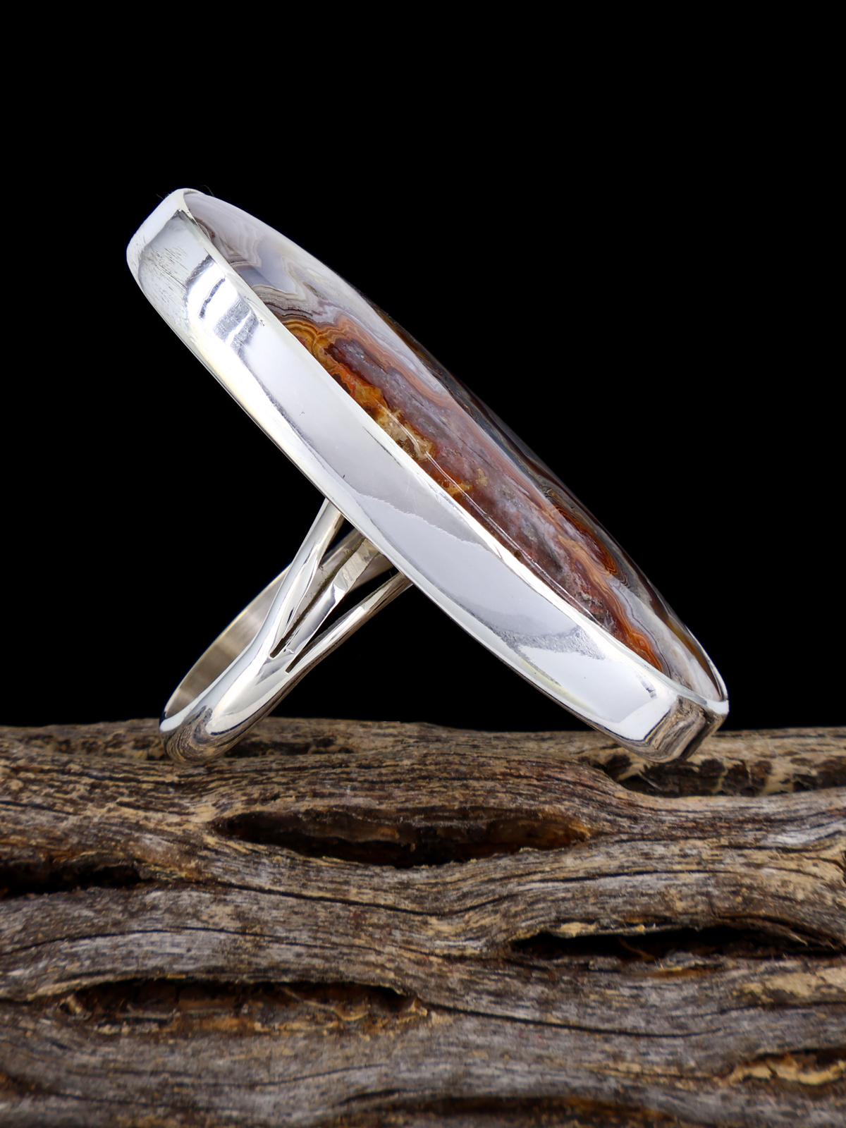 Bague de buffle blanc amérindien, taille 8