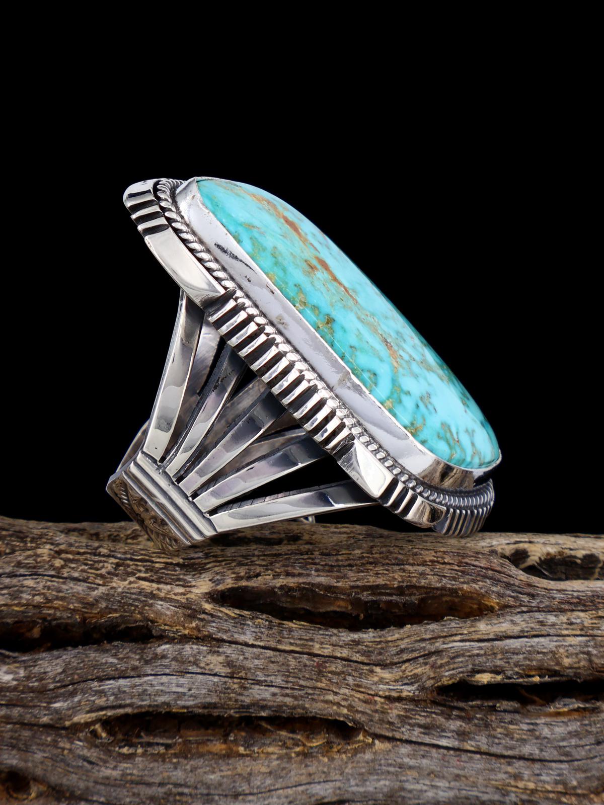 Anillo Golden Hill con turquesa, talla 6 1/2