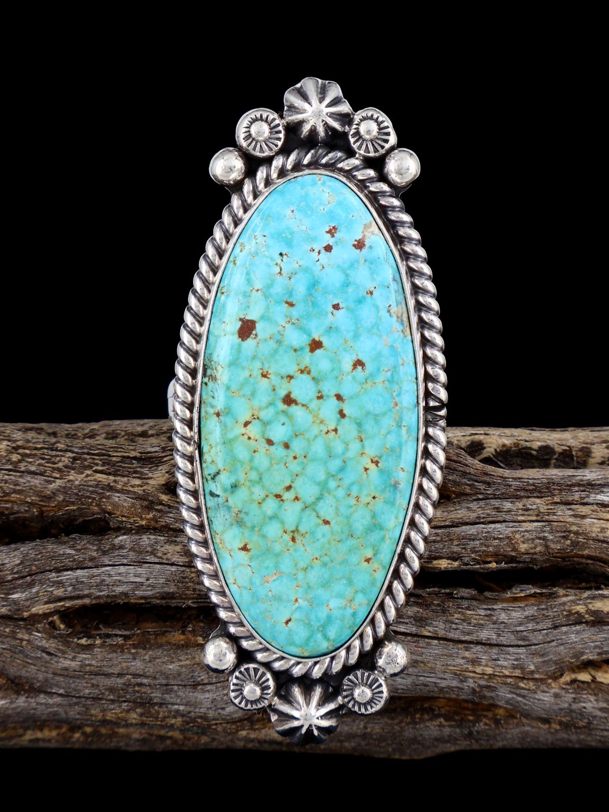 Natural Kingman Turquoise Ring, Size 10 - PuebloDirect.com