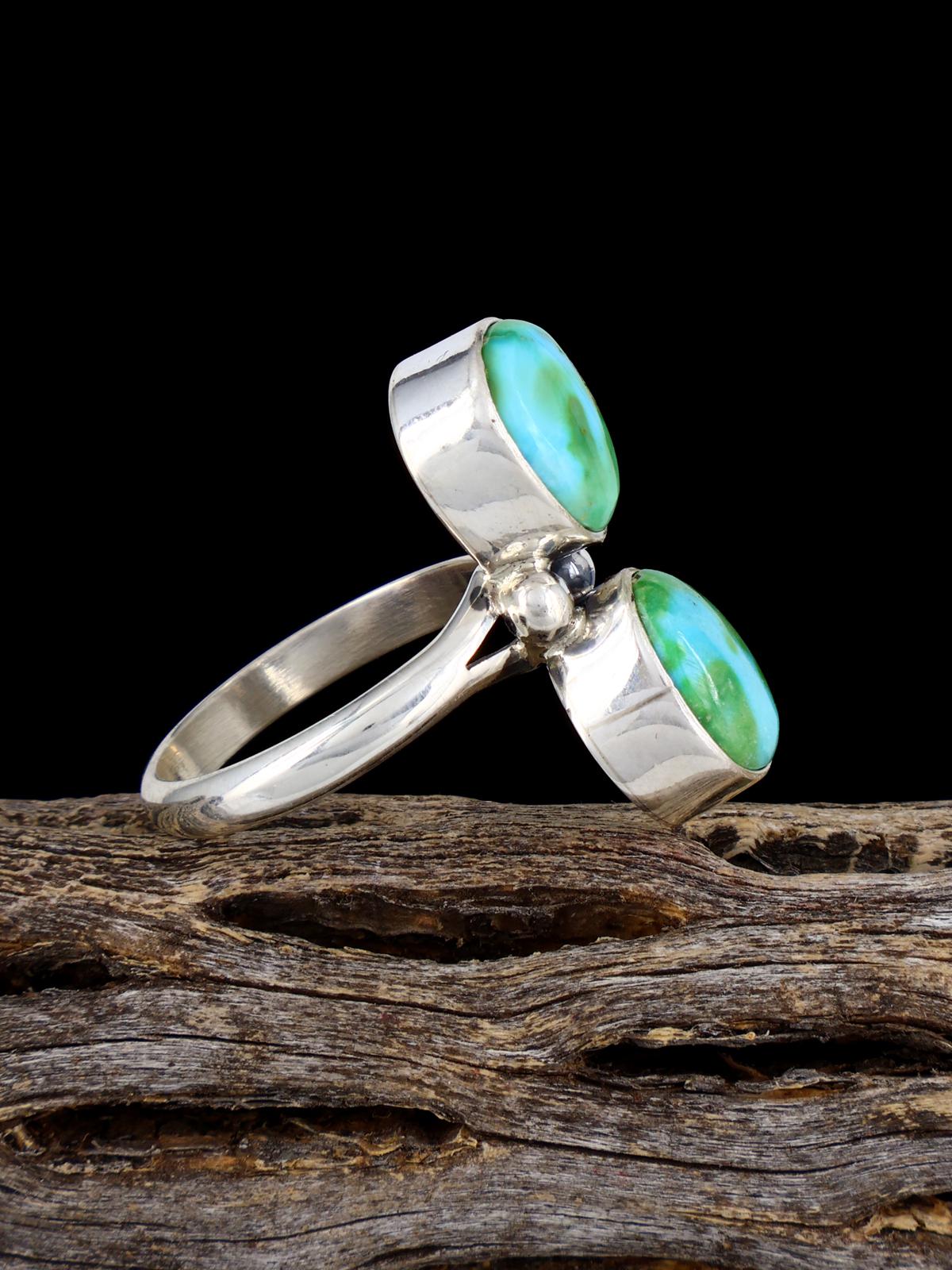 Navajo Sonoran Gold Turquoise Ring, Size 9