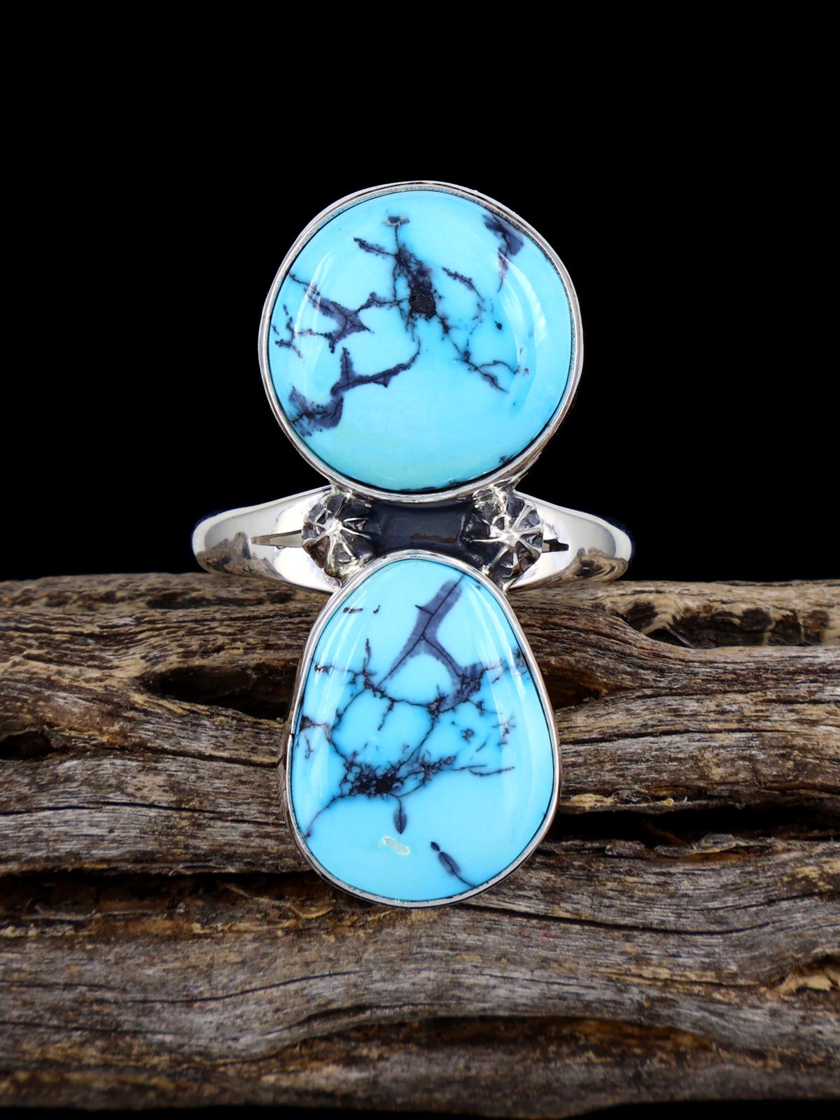 Anneau de corail méditerranéen Navajo, taille 8 1/2