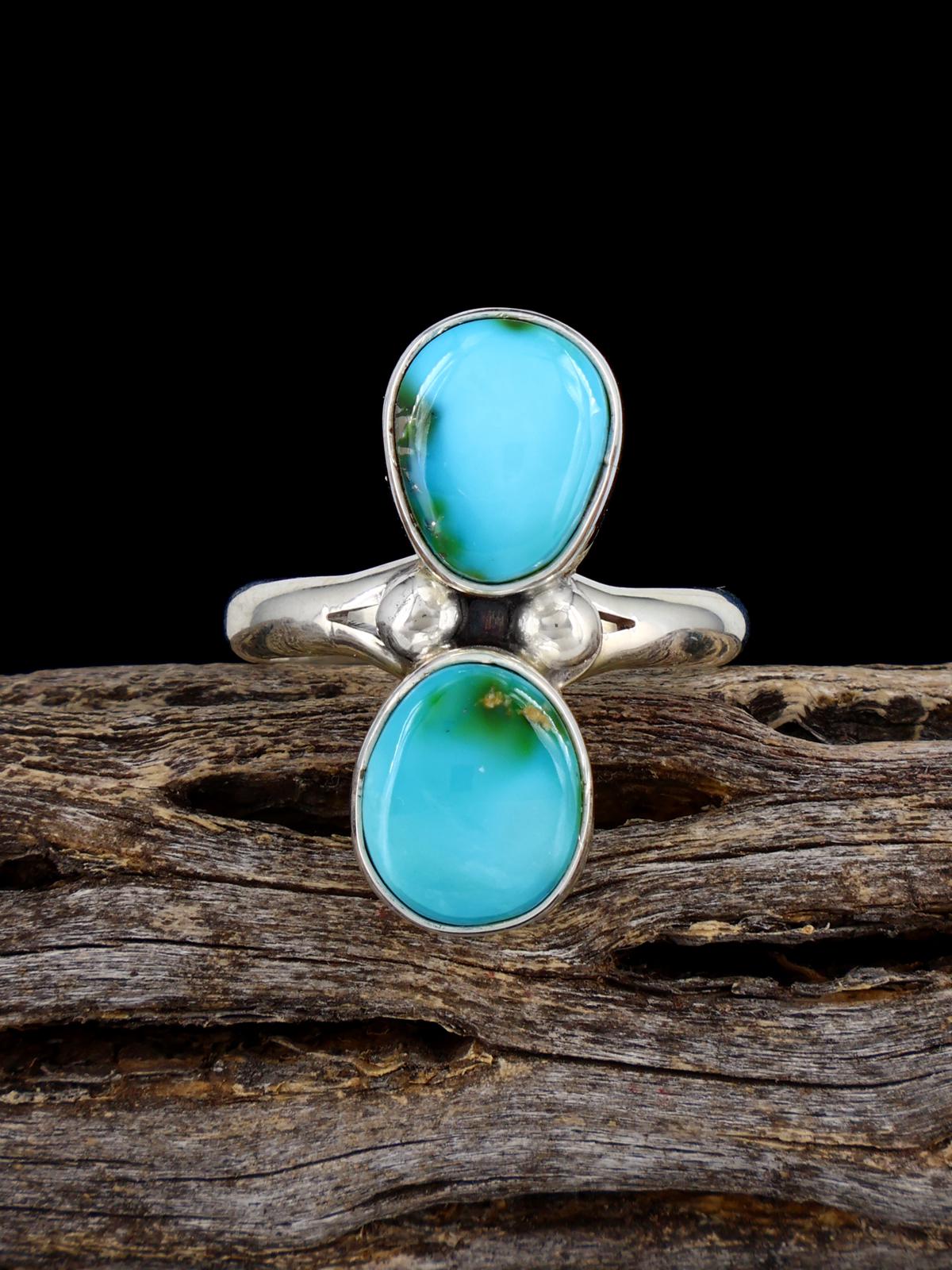 Anillo de coral mediterráneo navajo, tamaño 8 1/2