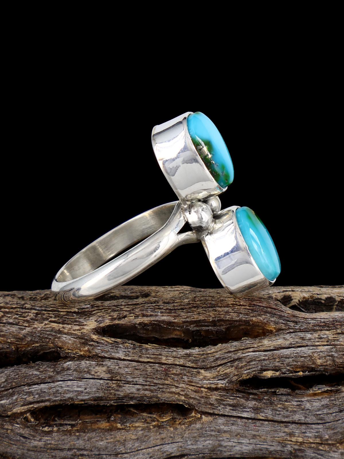 Anillo de coral mediterráneo navajo, tamaño 8 1/2