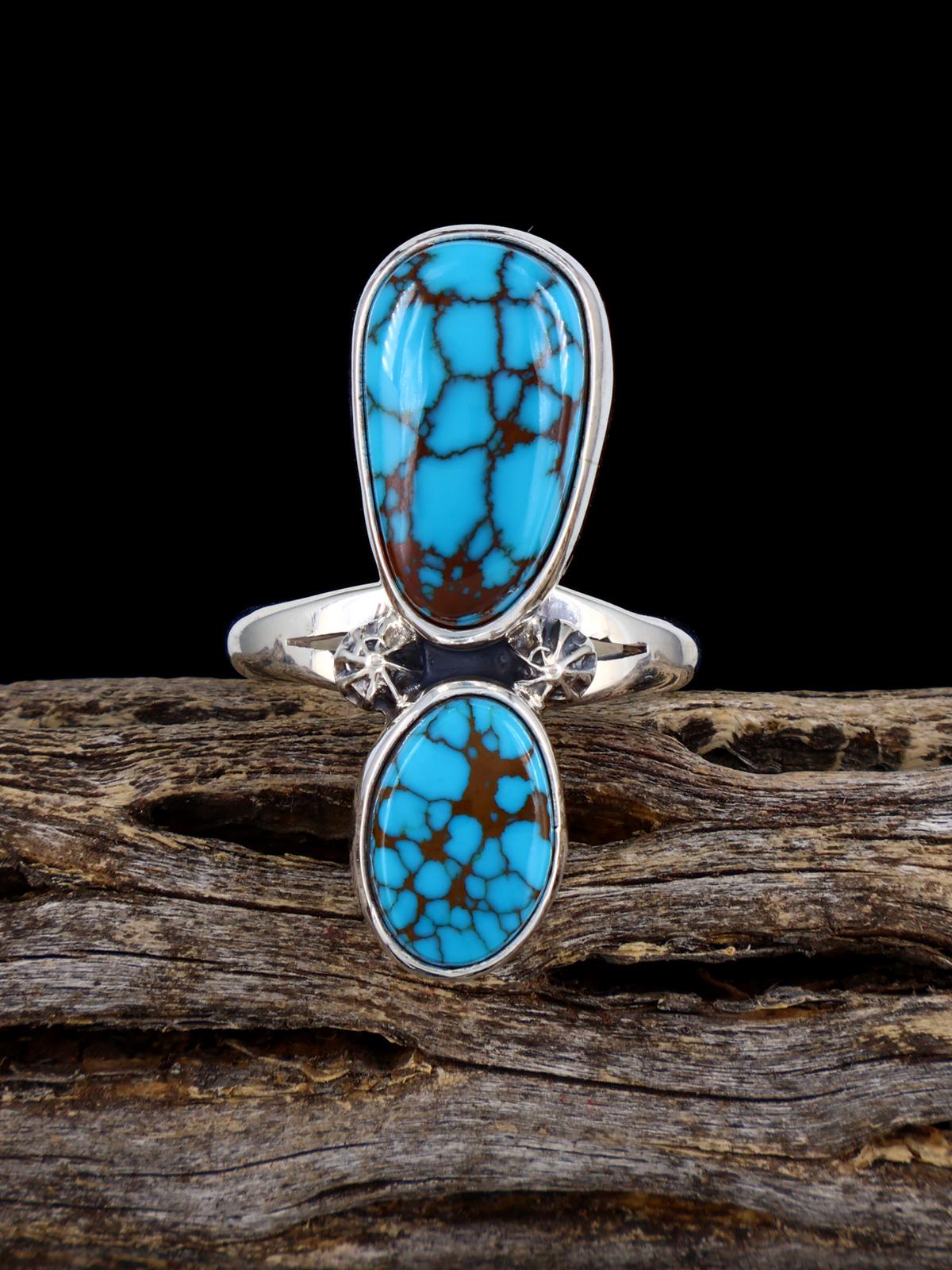 Navajo Egyptian Turquoise Ring, Size 8