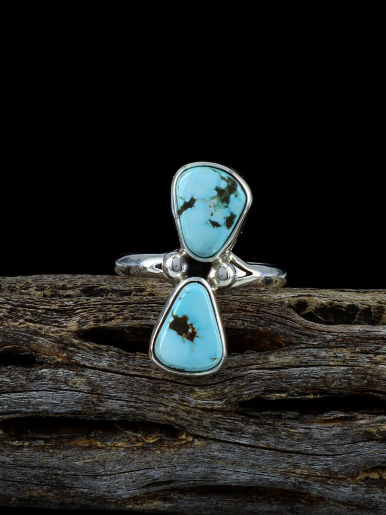 Native American Golden Hill Turquoise Ring, Size 6 1/2 - PuebloDirect.com