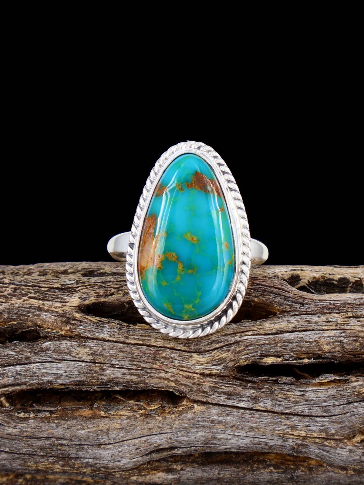 Native American-Made Armenian Turquoise Ring, Size 6 - PuebloDirect.com