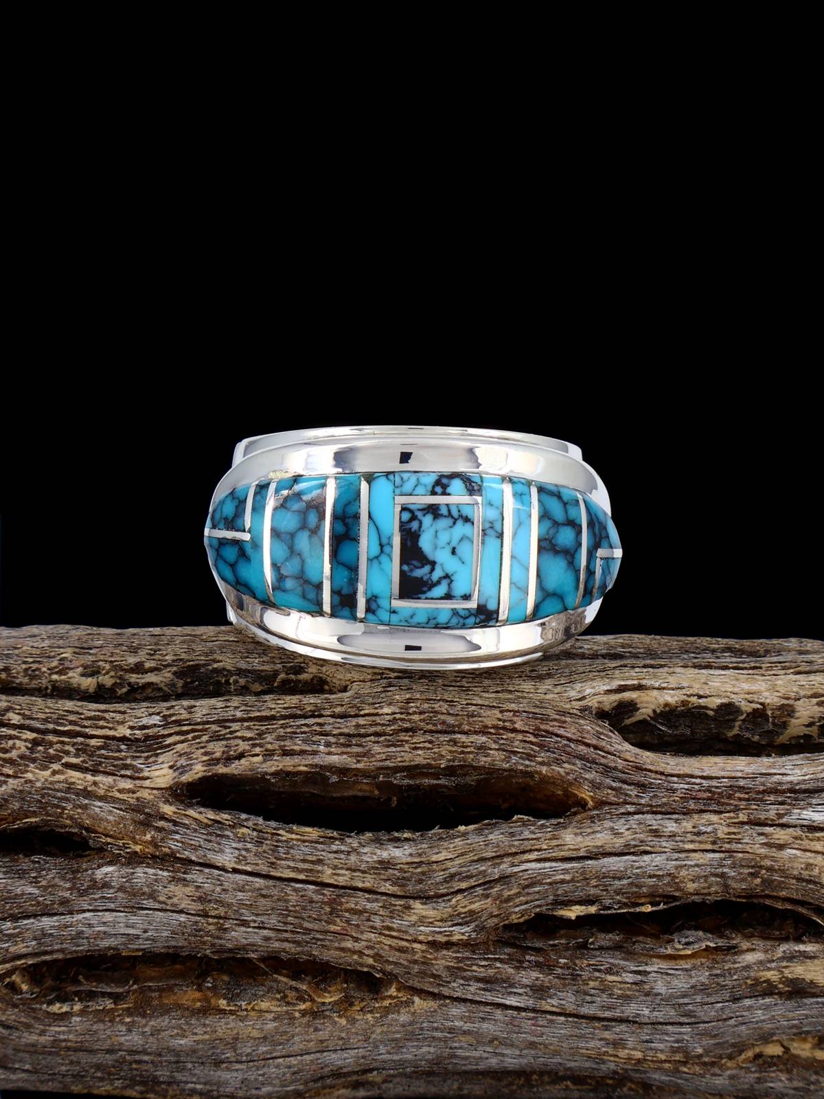 Navajo Turquoise Inlay Ring Size 7