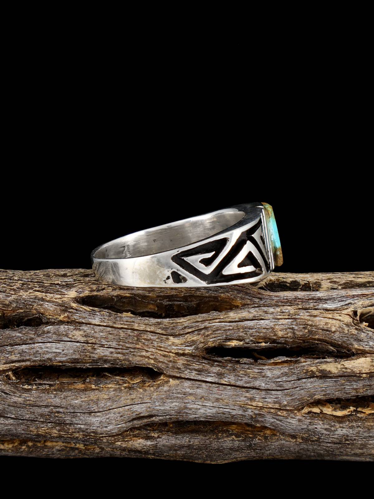 Bague incrustée de pierres multiples Navajo, taille 8 1/2