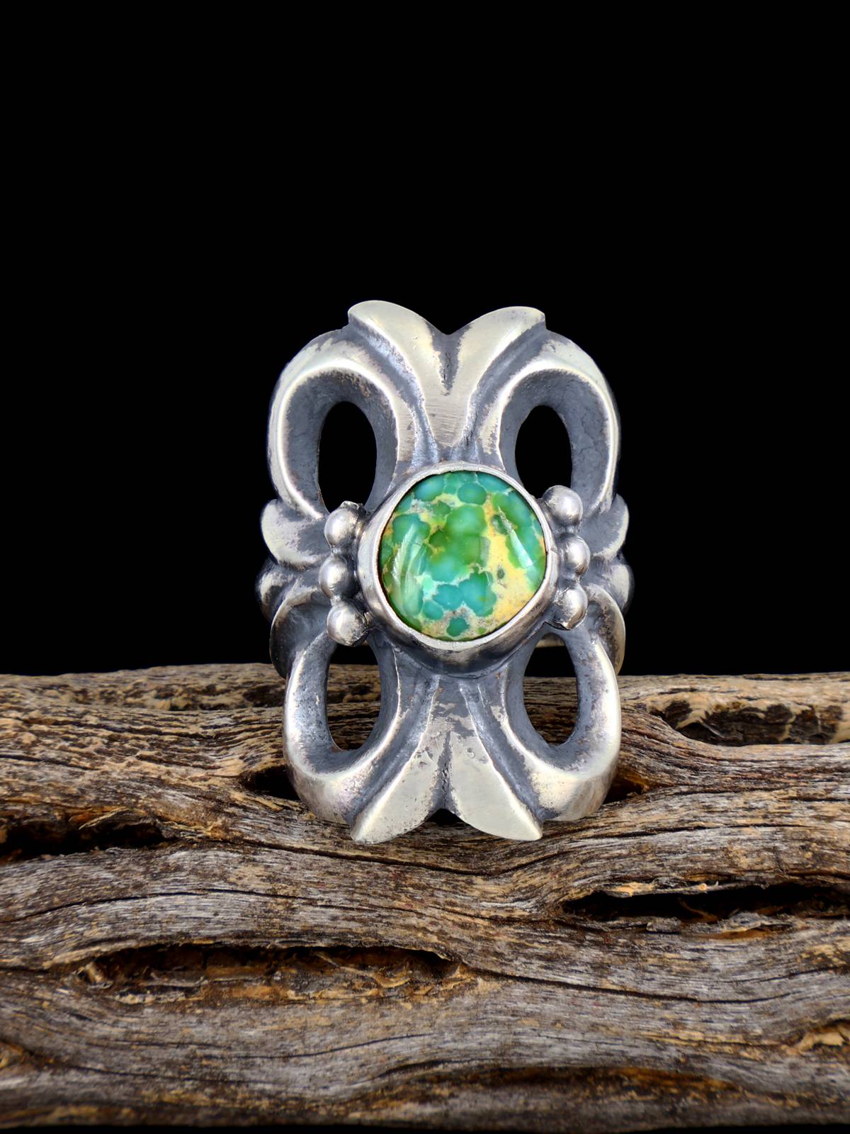 Navajo Sonoran Gold Turquoise Ring, Size 7